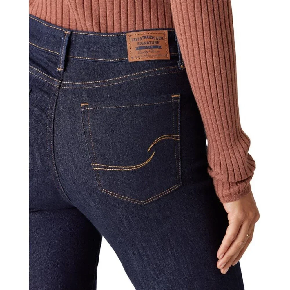 Women's Plus Size Curvy Shaping Straight Jeans Stretch Denim Bootcut